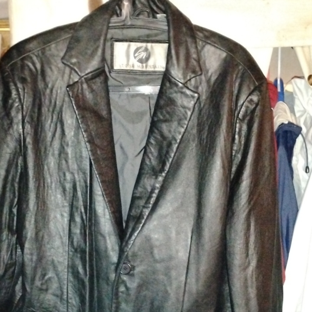 Men's Black Leather Jacket